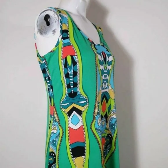 Vintage Pucci Print inspo Style 90s psychedelic mod Bold dress - Picture 5 of 8